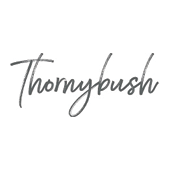 Thornybush logo featuring the brand name in a handwritten-style font.